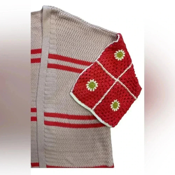 Shannon Passero  Design Zhuri Cardigan Pink Daisy Open Cardigan Size Small - Picture 5 of 9